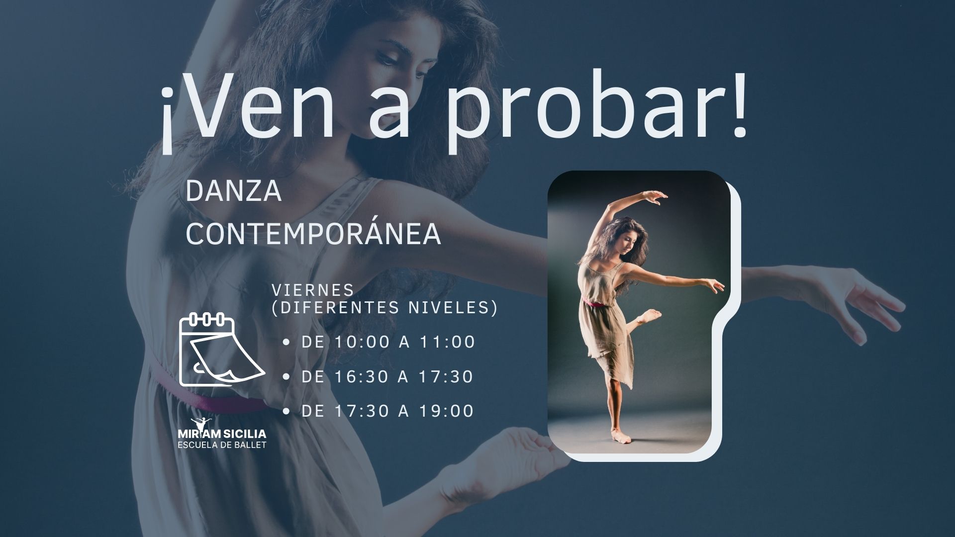 Te Invitamos A Probar Danza Contemporánea Escuela De Ballet Miriam